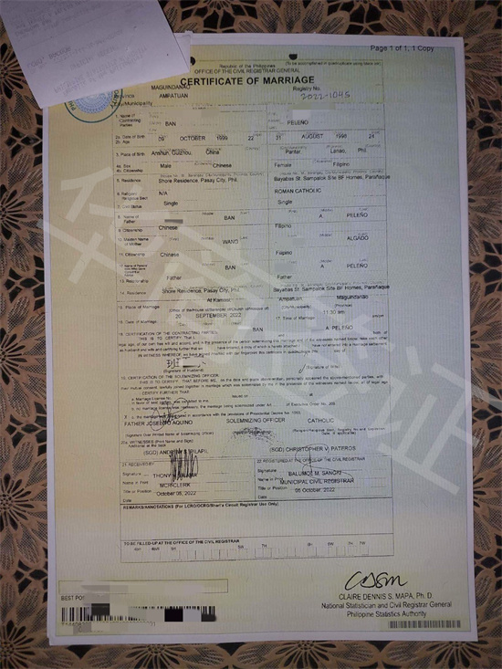 中國人在菲律賓結(jié)婚流程以及菲律賓結(jié)婚證辦理